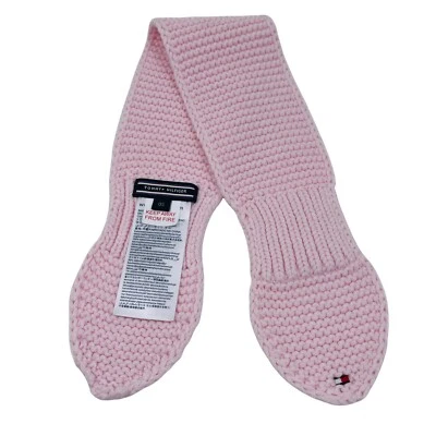 Sciarpa Morbida In Cotone Rosa Per Bambini Tommy Hilfiger - Immagine 1 di 4