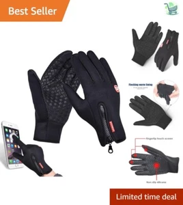 Adjustable Touchscreen Cycling Gloves - Thermal, Windproof, Non-Slip Performance - Picture 1 of 9
