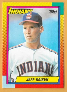 Jeff Kaiser Cleveland Indians #49T - Topps negociado casi nuevo-como nuevo 1990 - Imagen 1 de 2