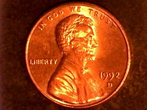 1992 D Lincoln Memorial (Red) # 1 Cover
