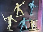 Big plastic Army men/soldiers x5 4-5 inch in height