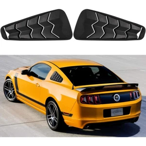 2pcs Quarter Rear Side Window Louvers Sun Shade Cover for 2005-2014 Ford Mustang - Picture 1 of 9