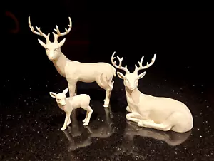 Ballard Designs Set di 3 cervi montacari natalizi ~ Natale ~ 2015 ~ In perfette condizioni! - Foto 1 di 12