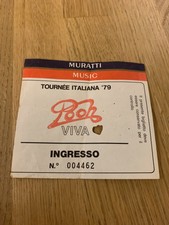 biglietto POOH .VIVA. concerto dei Pooh del tour 'VIVA' del 1979