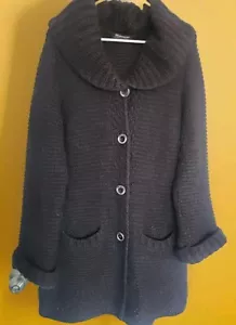 Rinascimento Italian Alpaca Angora 100% Wool Jacket Coat Size 14 Italy - Picture 1 of 5