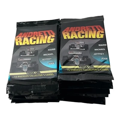 (24) 1992 Collect-a-Card Andretti Family Racing 10 Card Pack Lot - Image 1 of 4