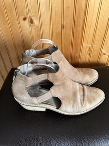 Eileen Fisher Vero Cuoio Damengröße 10 hellbraune Wildleder-Booties - Bild 1 von 9