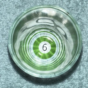 Pool/ Billiards 6 Six Ball Glass Shot Glass Replacement Green Solid - Picture 1 of 6