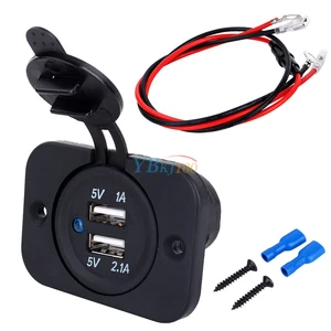 12V Dual USB Port Socket Car Cigar Lighter Splitter Charger Power Adapter Outlet - Picture 1 of 9