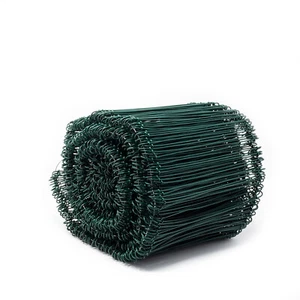 Ösenbindedraht kunststoffummantelt grün - 1,0/1,4 x 180 mm Bunde von 1000 Stück - Bild 1 von 1