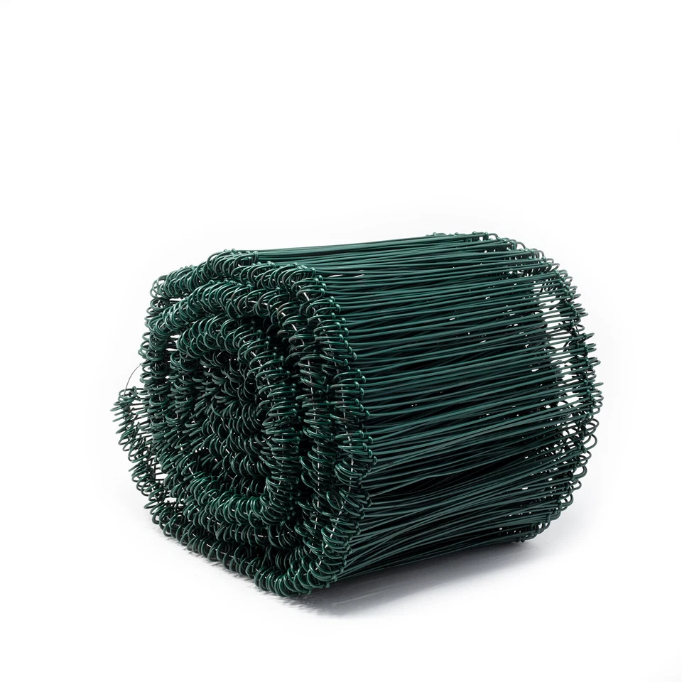 Ösenbindedraht kunststoffummantelt  grün - 1,0/1,4 x 180 mm Bunde von 1000 Stück - Bild 1 von 1