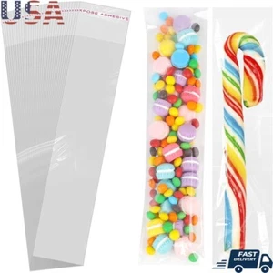 110 Pcs Resealable Clear Cellophane Bags Treats Candy Cookies Jewelry Favors New - Picture 1 of 8