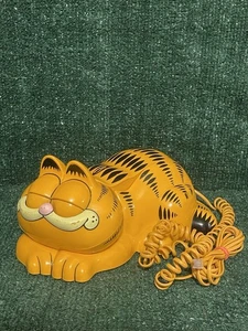 Vintage Garfield Telephone Tyco Phone Landline 1980’s Tested & Works Fast Ship! - Picture 1 of 8