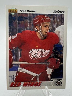 1991-92 Upper Deck Yves Racine Detroit Red Wings #498 - Image 1 of 2