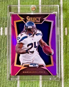 2014 Panini Select NFL Marshawn Lynch Purple Refractor /25 SP Seahawks RARE📈🔥 - Picture 1 of 2