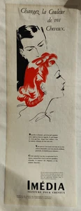 Affiche originale Imédia teinture pour cheveux /RS47 - Picture 1 of 3