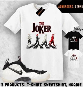Shirt Match Foamposite Pro Pearl 2025 Sneaker Matching Tee The Joker Abbey Road - Bild 1 von 5