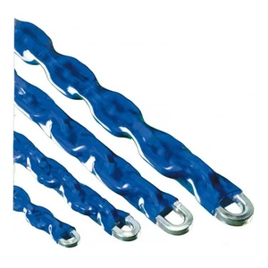 CATENA ANTIFURTO QUADRA RIVESTITA IN PLASTICA  Ø MM. 8 - CM. 100 - Foto 1 di 1