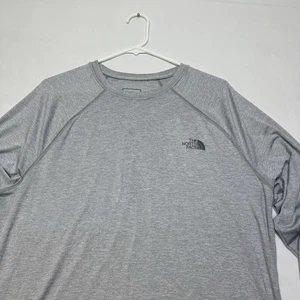 The North Face Herren meliert grau Langarm sportlich Rundhalsausschnitt Größe Large - Bild 1 von 8