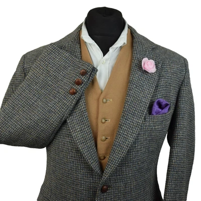 Harris Tweed Tailored Country Grey Blazer Jacket 42S #56 SUPERB - Image 1 of 4