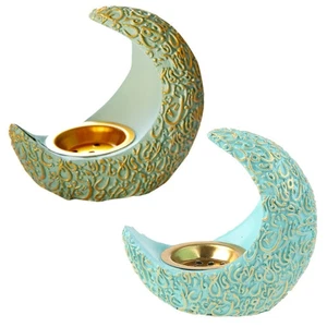 Incense Meditating Moon Shape Eid Mubarak Home Decor - Picture 1 of 10