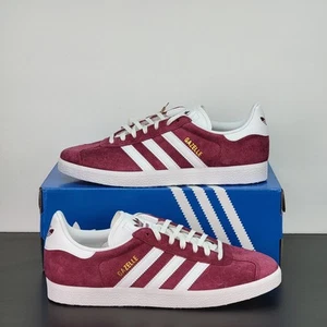 Scarpe Adidas Gazelle Uomo Taglia 13 Borgogna Bianco Sneakers Sportive Casual - Foto 1 di 8