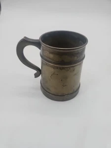 VINTAGE ANTIQUE PEWTER TANKARD WITH GLASS BOTTOM HUMPHREYS WHEELHOUSE GOLFING - Picture 1 of 5