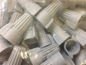 (250 pc lot) Double Winged Gray Wire Connectors Large (P15) New Fast Shipping - Picture 1 of 2