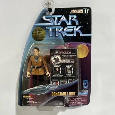FIGURA DE ACCIÓN PLAYMATES STAR TREK 1997 WARP FACTOR SERIE POLICÍA ODO NUEVA EN PAQUETE DE COLECCIÓN Foto 1 de 4