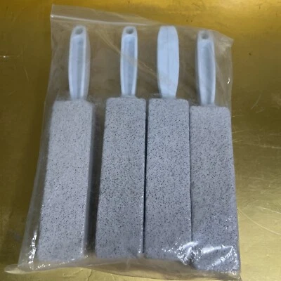 Piedra de limpieza de piedra pómez con mango limpiador de inodoro removedor de anillo de agua dura 4 Foto 1 de 3