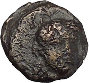 LARISSA PHRIKONIS in AEOLIS 400BC River-god Apollo Ancient Greek Coin i50531 - Picture 1 of 3