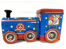 Vintage 1998 Looney Tunes Christmas Train Tin BUGS BUNNY TWEETY Warner Brothers
