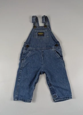 Vtg OshKosh B'gosh Vestbak Denim Overalls United Garment Workers USA Made 12M - Image 1 of 4