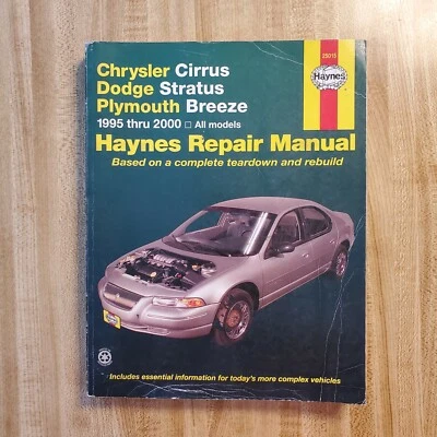 1995-2000 Dodge Stratus Chrysler Cirrus Plymouth Breeze Haynes Repair Manual   - Image 1 of 4