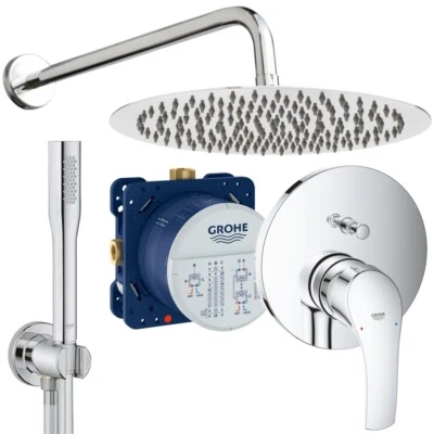 Unterputz Duschsystem, Kopfbrause 300 mm Ø, Grohe Eurosmart + Euphoria UP Set - Bild 1 von 4