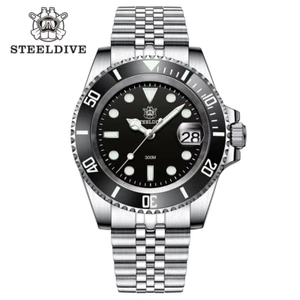 Orologio al quarzo STEELDIVE SD8205 serie Water Ghost Swiss Super Lume 30Bar 2115 - Foto 1 di 14