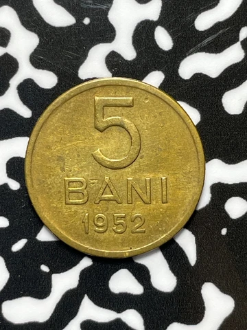 1952 Romania 5 Bani Lot#M4406 Cover