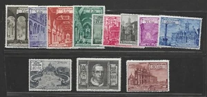 VATICAN 1942 SCOTT # 122-131, E11-E12 MINT LIGHT HINGE - Picture 1 of 2