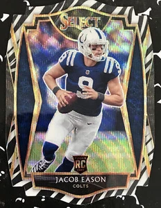 2020 Panini Select Jacob Eason SSP Zebra Die Cut Premier Zebra - Picture 1 of 7