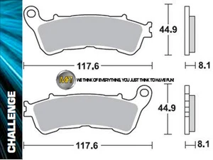 FOR HONDA SW-T ABS 400 2011 11 FRONT SINTERED BRAKE PADS BRAKING METAL - Picture 1 of 1