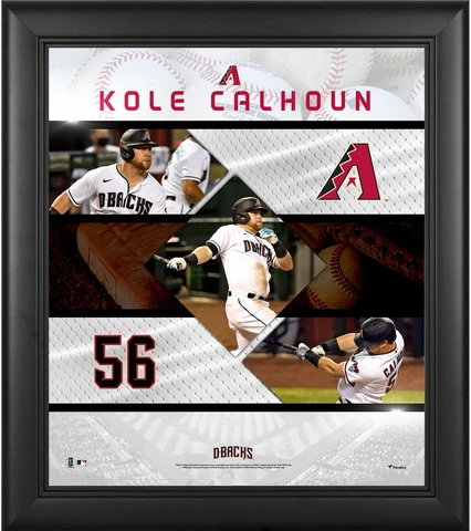 Kole Calhoun Arizona Diamondbacks Framed 15x17 Stitched Stars Collage Cover