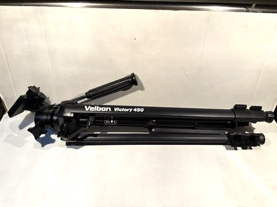 Trípode fotográfico de lujo Velbon Victory 450 con soportes para piernas centro engranado Foto 1 de 4