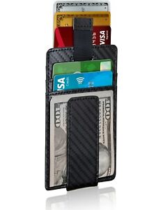 Slim Wallets For Men Magnetic Money Clip Minimalist Mens Wallet RFID Blocking