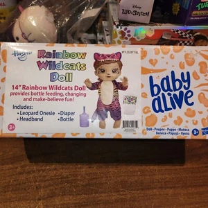 NEW in box Baby Alive Rainbow Wildcats Doll Leopard Accessories Drinks Wets Toy  - Picture 1 of 5