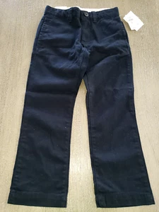 girls NEW NWT GAP size 5 UNIFORM PANTS SCHOOL dark blue STRAIGHT LEG 29.95 MSRP - Picture 1 of 2