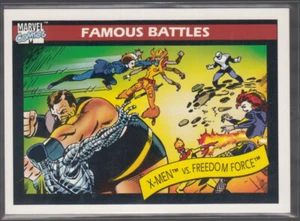 1990 Impel Marvel Universe #118 X-FACTOR vs FREEDOM FORCE - Famous Battles Mint - Picture 1 of 2