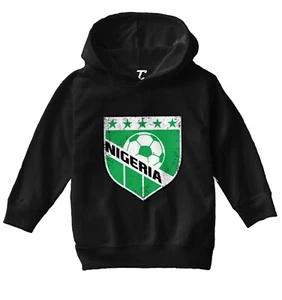Nigeria Soccer - Distressed Nigerian Badge Proud Pride Toddler/Youth Hoodie - Picture 1 of 12