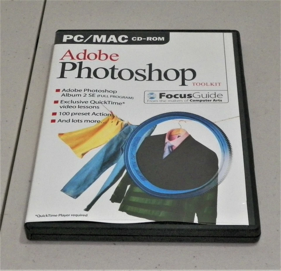 ADOBE PHOTOSHOP TOOL KIT FOCUS GUIDE CD-ROM FOR PC/MAC ISSUE 11 ~PRE-OWNED~ - Image 1 of 3