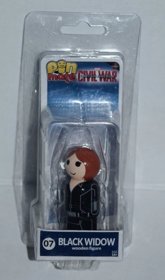 Figura de madera Marvel Black Widow #07 Pin Mate NUEVO  Foto 1 de 1