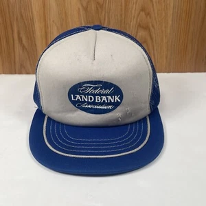 Vintage B&B Federal LandBank Association Adjustable Snapback Mesh Trucker HatCap - Picture 1 of 10